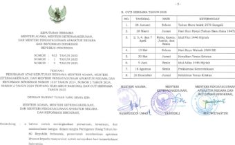 Cek! Link Resmi Download SKB 3 Menteri Libur 18 Agustus 2025 Sudah Diumumkan
