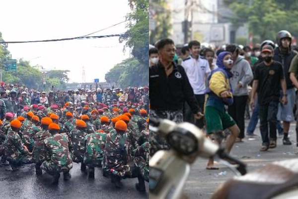 Markas Brimob Kwitang Dikepung Pendemo Siang ini, Massa Kembali Tuntut Keadilan