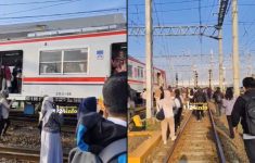 KRL Anjlok di Stasiun Jakarta Kota, Perjalanan KRL Bogor-Jakarta Kota Terganggu
