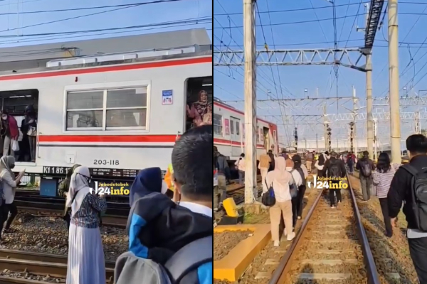 KRL Anjlok di Stasiun Jakarta Kota, Perjalanan KRL Bogor-Jakarta Kota Terganggu
