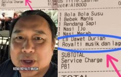 Viral! Biaya Royalti Musik Tertera di Struk Makan Restoran Senilai Rp 29 Ribu