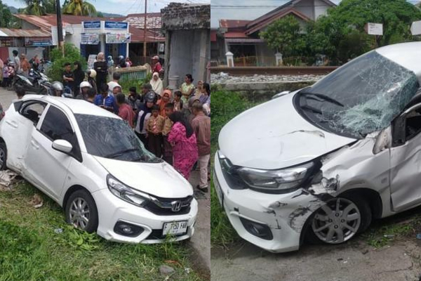 Kecelakaan Brio vs KA Minangkabau di Padang, Anak Kapolres Solok Kota Jadi Korban Jiwa