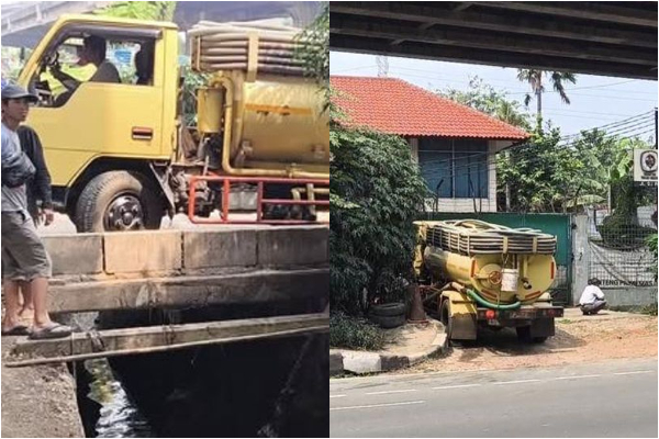 Ancaman Sanksi Truk Tinja Buang Muatan di Saluran Drainase Jakarta Timur, 3 Armada Ditahan