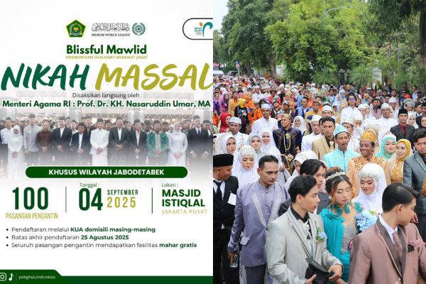 Jadwal Nikah Massal di Masjid Istiqlal September 2025, Catat Tanggalnya!