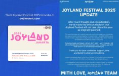 Syarat Refund Tiket Joyland Festival 2025, Berlaku Hingga 31 Agustus, Cek Selengkapnya!