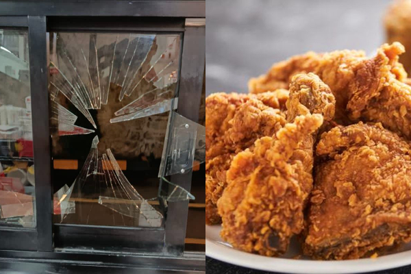 Pria Pecah Kaca KFC di Tangerang Gegara Minta Kulit Ayam
