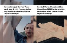 Ngeri! Video Mpok Alpa Diteror Celana Dalam Misterius di Depan Rumah Viral, Temukan Hampir Setiap Minggu