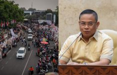 Warga Pati Demo Tuntut Bupati Lengser, Sudewo Ogah Mundur Meski Dilempar Botol