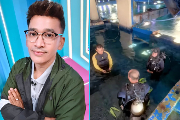 Keren! Ruben Onsu Jadi Petugas Pengibar Bendera di Akuarium Hiu Ancol, Peringati HUT RI ke-80