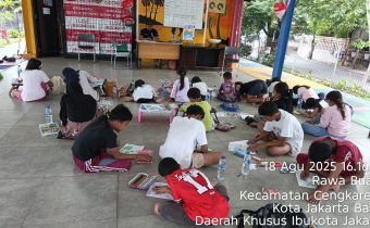 Dinas Kebudayaan Jakarta Barat Gelar Lomba Mewarnai di RPTRA Sugriwa Meriahkan HUT ke-80 RI