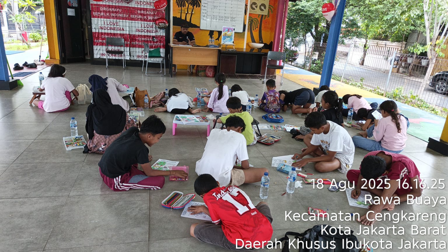 Dinas Kebudayaan Jakarta Barat Gelar Lomba Mewarnai di RPTRA Sugriwa Meriahkan HUT ke-80 RI