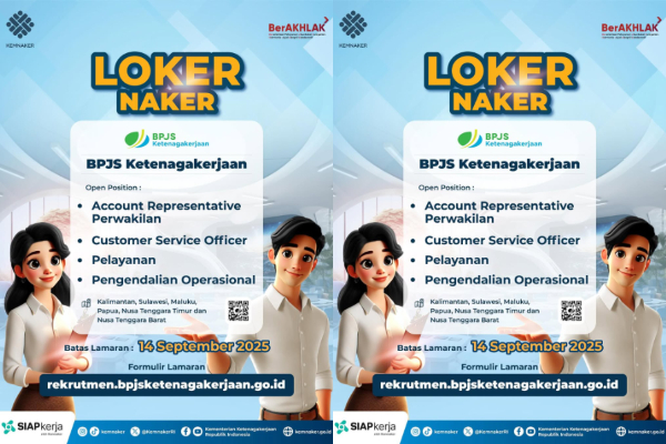 Lowongan Kerja BPJS Ketenagakerjaan 2025 Dibuka, Cek Daftar Posisi dan Syarat Lengkapnya
