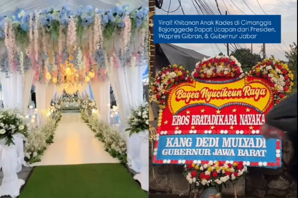 Acara Khitanan Anak Kades Cimanggis Disebut Mirip Pelaminan Artis