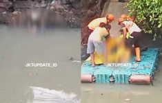 Mayat Pria Mengapung di Kali Galur Jakarta Pusat