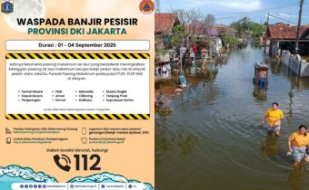 BPBD Umumkan Prediksi Banjir Rob Pesisir Utara Jakarta 1-4 September 2025, Warga Dimbau Siaga