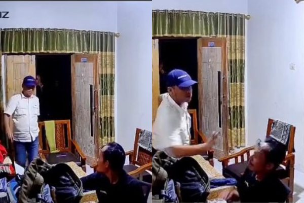 Viral! Mantan Anggota DPRD Pesawaran Aniaya Wartawan Terekam CCTV, Korban Dipukul hingga Diludahi Pelaku