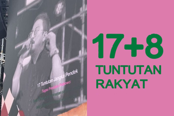 Daftar 17+8 Tuntutan Muncul saat Sal Priadi Tampil di Pestapora