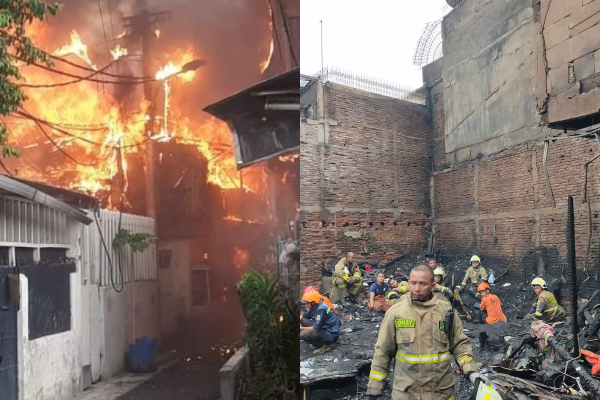 5 Rumah Terbakar di Tambora, 1 ODGJ Meregang Nyawa Gegara Terjebak