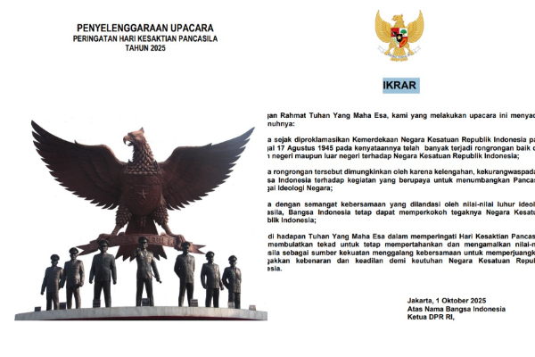 Link Download Ikrar Hari Kesaktian Pancasila 1 Oktober 2025