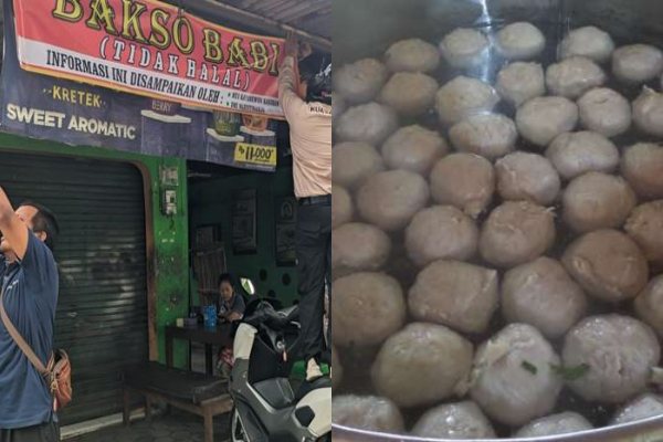 Spanduk Warung Bakso Babi di Bantul Bertuliskan DMI-MUI, Ini Perbedaan Bakso Babi dan Bakso Sapi 2 Spanduk Warung Bakso Babi di Bantul Bertuliskan DMI-MUI, Ini Perbedaan Bakso Babi dan Bakso Sapi
