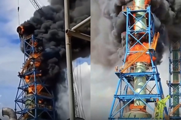 Detik-detik Pabrik Nikel di Morowali Terbakar