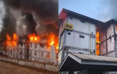 Hunian Pekerja IKN Terbakar Habis