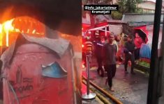 Kebakaran Asrama Polri di Kramat Jati
