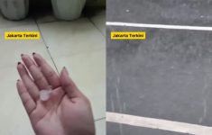 Hujan Es di Jakarta Timur Saat Hujan Deras Bikin Heboh, Warga: Ukurannya Kecil-Kecil