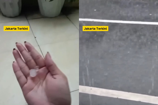 Hujan Es di Jakarta Timur Saat Hujan Deras Bikin Heboh, Warga: Ukurannya Kecil-Kecil 2 Hujan Es di Jakarta Timur Saat Hujan Deras Bikin Heboh, Warga: Ukurannya Kecil-Kecil