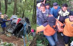 Daftar Nama Korban Kecelakaan Mobil Innova yang Jatuh ke Jurang di Pacet, 2 Orang Tewas di Tempat