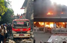 Tim Petugas Damkar Jatuh dari Lantai 2 Gegara Kelelahan Padamkan Kebakaran Pasar Wonogiri