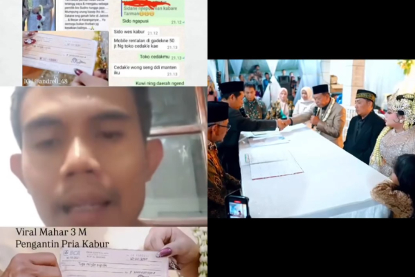 Pernikahan di Pacitan Geger di Media Sosial, Diduga Mahar Rp3 Miliar Cek Palsu