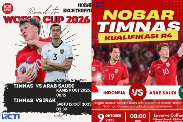 Info Tempat Nobar Timnas Indonesia vs Arab Saudi di Tangerang Round 4 Kualifikasi Piala Dunia