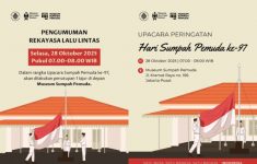 Rekayasa Lalu Lintas di Sekitar Museum Sumpah Pemuda Selama Upacara 28 Oktober 2025, Ini Skemanya!