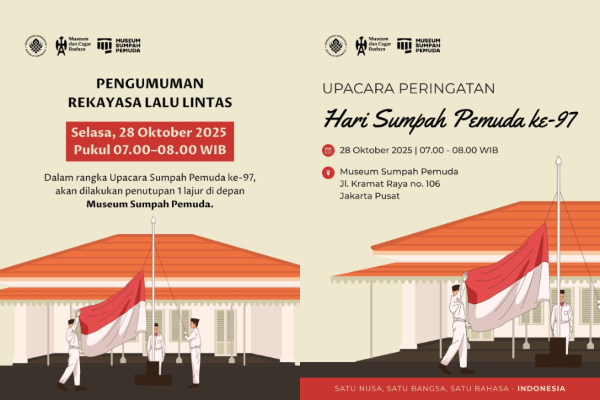 Rekayasa Lalu Lintas di Sekitar Museum Sumpah Pemuda Selama Upacara 28 Oktober 2025, Ini Skemanya!