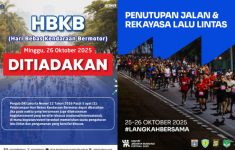 CFD Jakarta Ditiadakan 26 Oktober 2025, Dishub Umumkan Daftar Ruas Jalan yang Ditutup