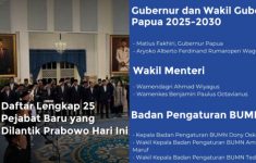 25 Daftar Nama Pejabat yang Dilantik Prabowo di Istana Negara, Lengkap Beserta 10 Dubes RI