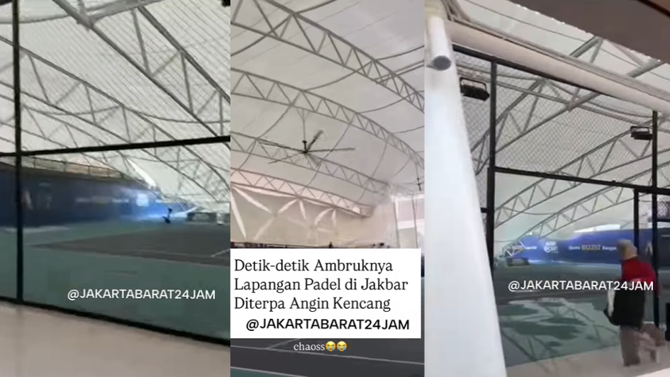 Detik-Detik Atap Lapangan Padel di Meruya Roboh, Tasya Farasya: Alhamdulillah Selamat Ya Allah 2 haijakarta 23 1