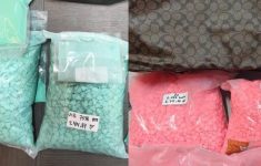 Barang bukti ekstasi dari kurir narkoba yang kecelakaan di tol Lampung.