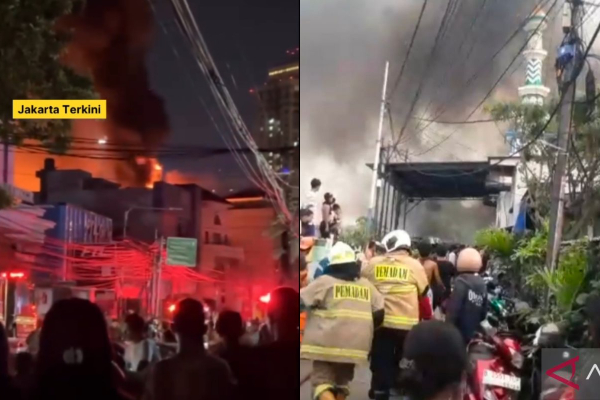 Kebakaran Pemukiman di Bendungan Hilir Jakpus Hanguskan 20 Rumah, 150 Warga Mengungsi