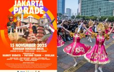 Jakarta Parade November 2025 Digelar Hari ini, Catat Jam dan Lokasinya!