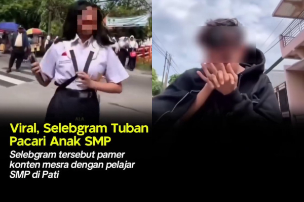 Video Mesra Selebgram Tuban Pacari Anak SMP Viral di Media Sosial, Netizen: Awas Kena UU Perlindungan Anak