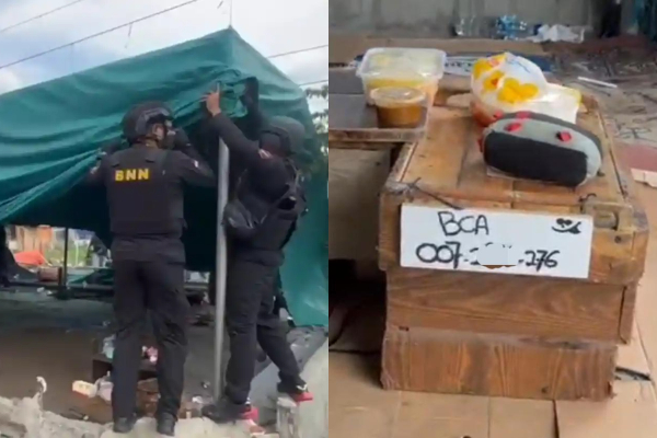 Bandar Narkoba di Kampung Bahari Pakai Tenda Hajatan