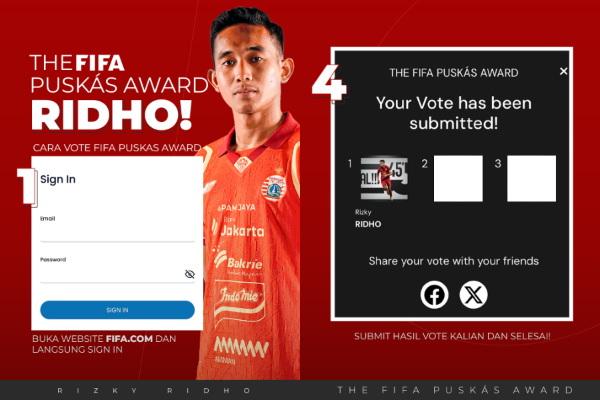 Cara Vote FIFA Puskas Award, 1 Klik Dukung Rizky Ridho Harumkan Indonesia