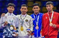 Emas Indonesia di Kickboxing SEA Games 2025. (Source: Antara)