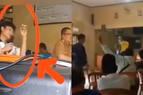 Geger! Anak Kades Sukabumi Gebrak Meja Gegara Ditagih Bangun Jalan Desa, Netizen: Songong Banget