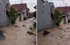 Video Aspal Hanyut Saat Banjir di Cirebon Viral, Polisi: Konten Lama