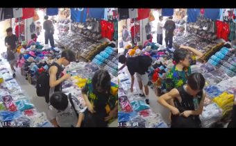 Viral! Rombongan Turis Jepang Curi Baju di Ubud, Aksi Pelaku Tertangkap Camera CCTV