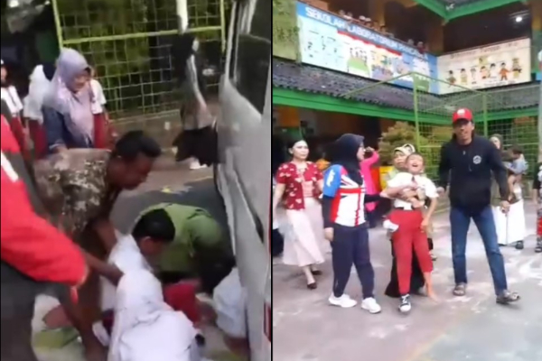 Mobil MBG Tabrak Siswa dan Guru SDN 01 Kalibaru di Jakut Saat Baris Berbaris, Netizen: Supirnya Baru Belajar Nyetir