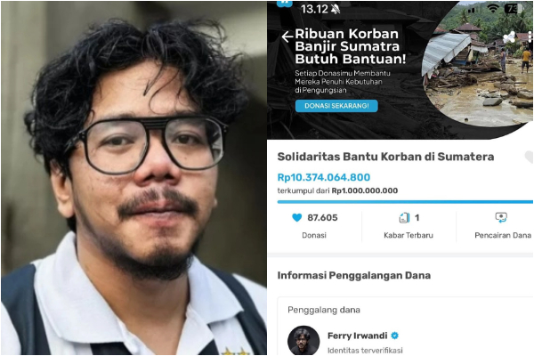Cuma 24 Jam! Ferry Irwandi Galang Donasi Tembus Rp10,3 Miliar, Netizen: Nggak Perlu Rapat di Hotel, Sat Set!